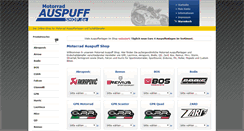 Desktop Screenshot of motorrad-auspuff-shop.de